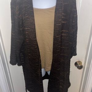 Black and Copper Women's Sweater